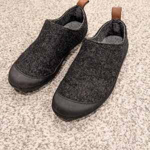 Greys Charcoal Outdoor Wool Slippers